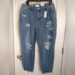 💙Lane Bryant Mid-Rise Signature Fit Boyfriend Blue Jeans Sz. 14💙